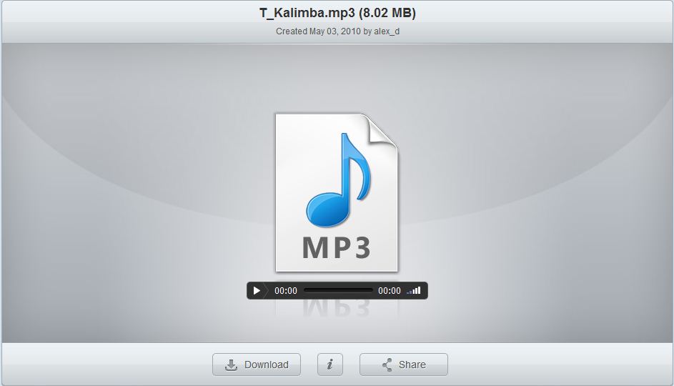 Share MP3 files with OpenDrive